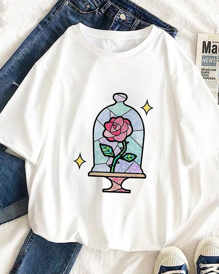 Damski T-shirt inspirowany Małym Księciem