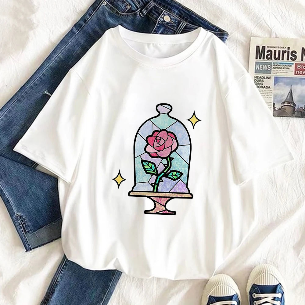 Damski T-shirt inspirowany Małym Księciem