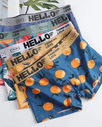 Bokserki męskie w kolorowe wzory zestaw 3 par