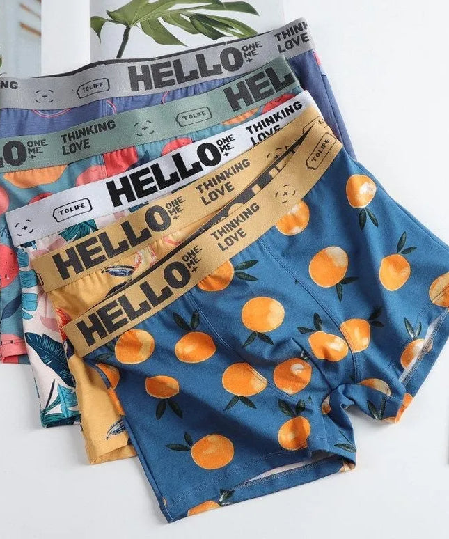 Bokserki męskie w kolorowe wzory zestaw 3 par