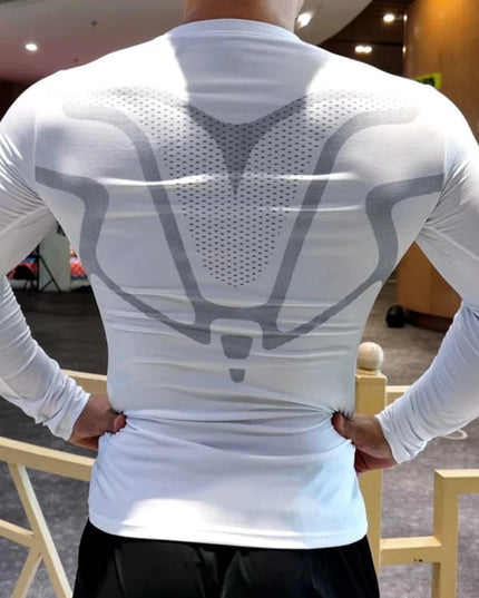 Koszulka męska kompresyjna z długim rękawem