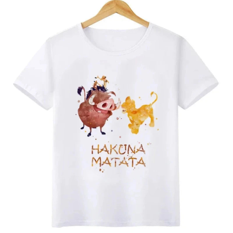 Damski T-shirt z bajkowym motywem - Król Lew