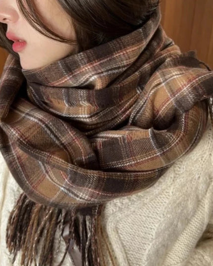 Szalik damski w kratę