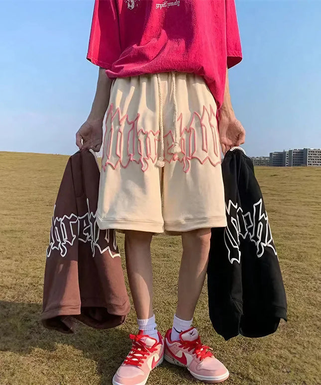 Męskie szorty dresowe z dużym napisem