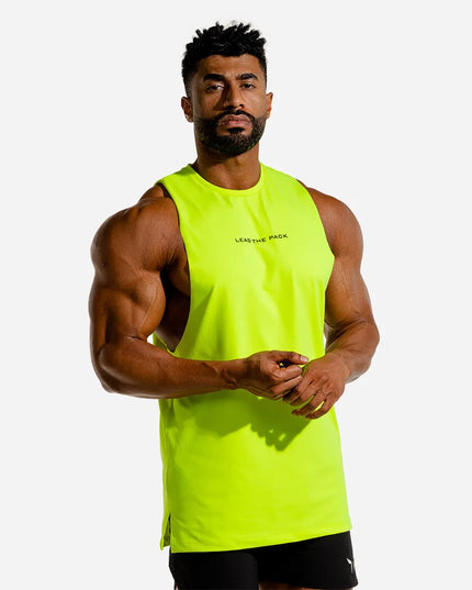 Sportowa koszulka męska typu tank top z napisem