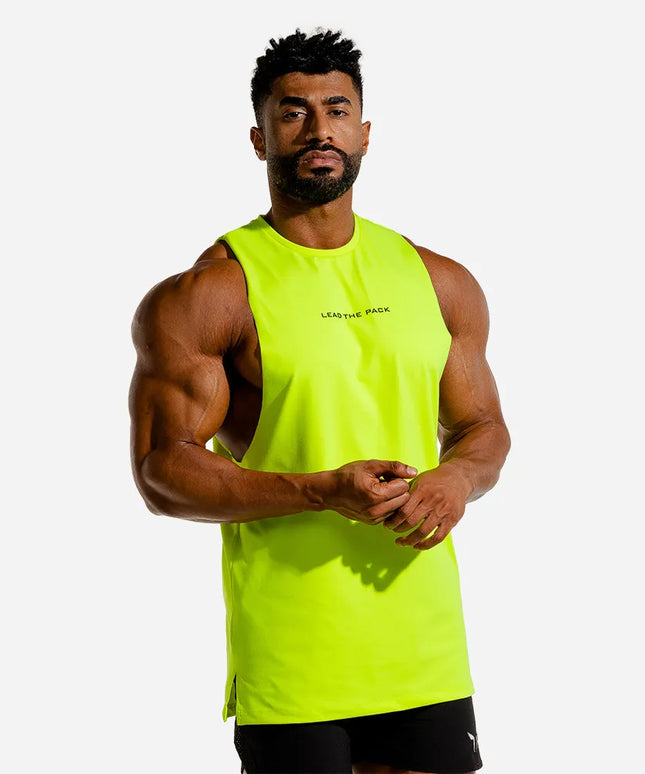 Sportowa koszulka męska typu tank top z napisem