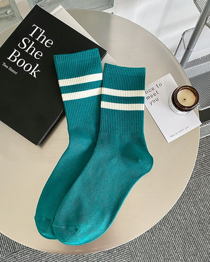 Skarpetki męskie w paski za kostkę