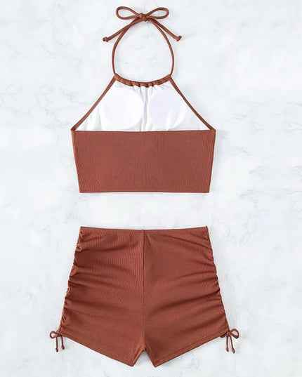 Dwuczęściowy strój kąpielowy tankini z topem i spodenkami