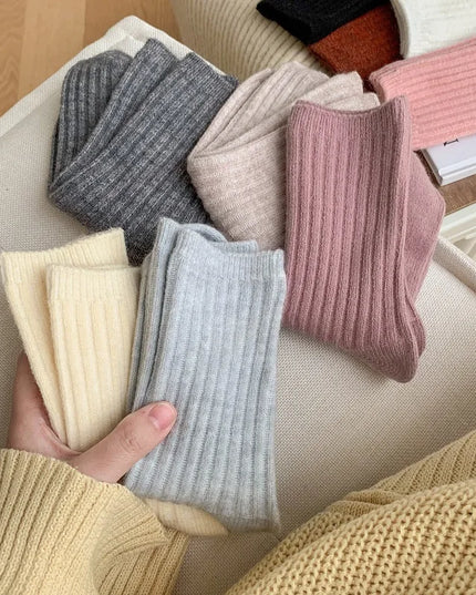 Damskie skarpetki zimowe za kostkę