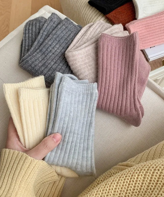 Damskie skarpetki zimowe za kostkę