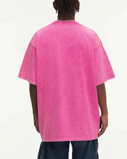 Męski T-shirt bawełniany z motywem sprania