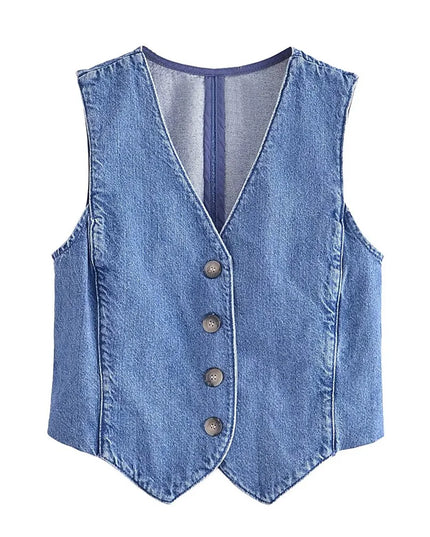 Kamizelka damska jeansowa
