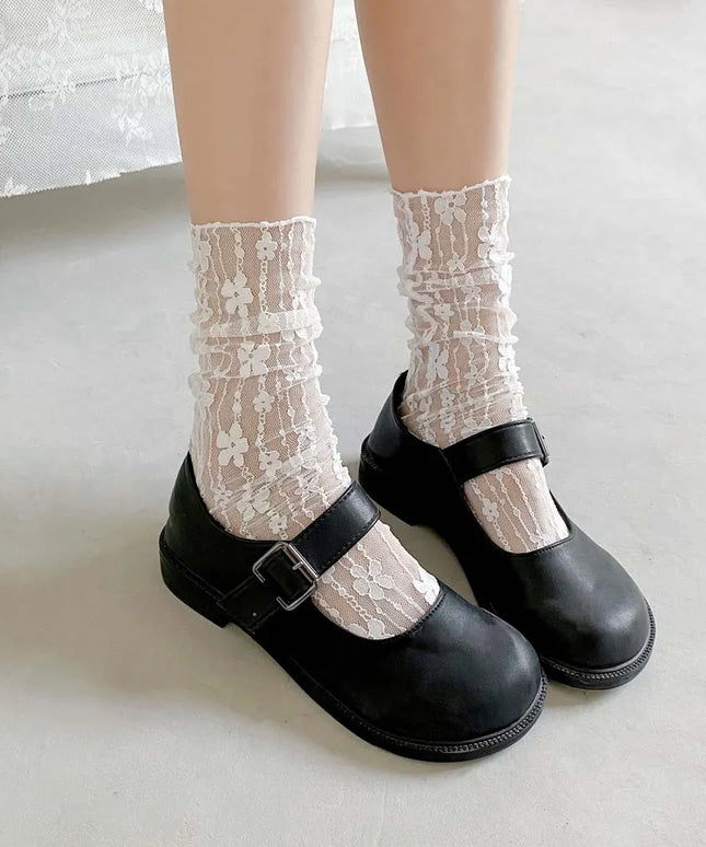Skarpetki damskie koronkowe