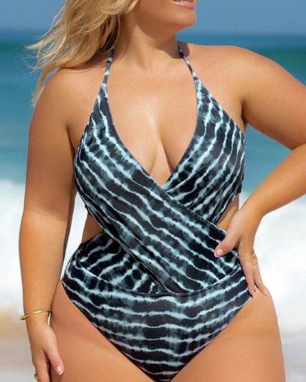 Jednoczęściowy strój kąpielowy monokini wiązany