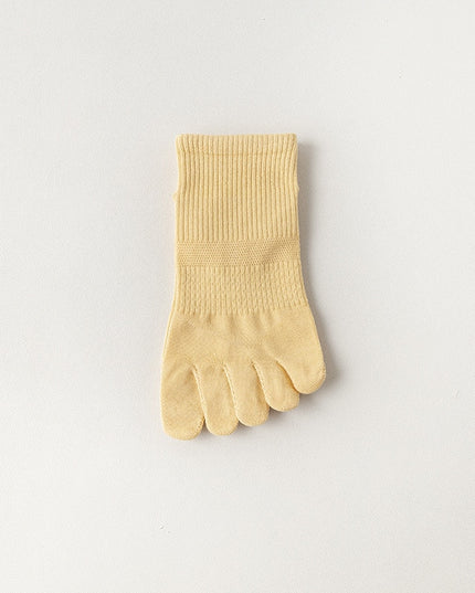 Skarpetki damskie oddychające pięciopalcowe w jasnym kolorze