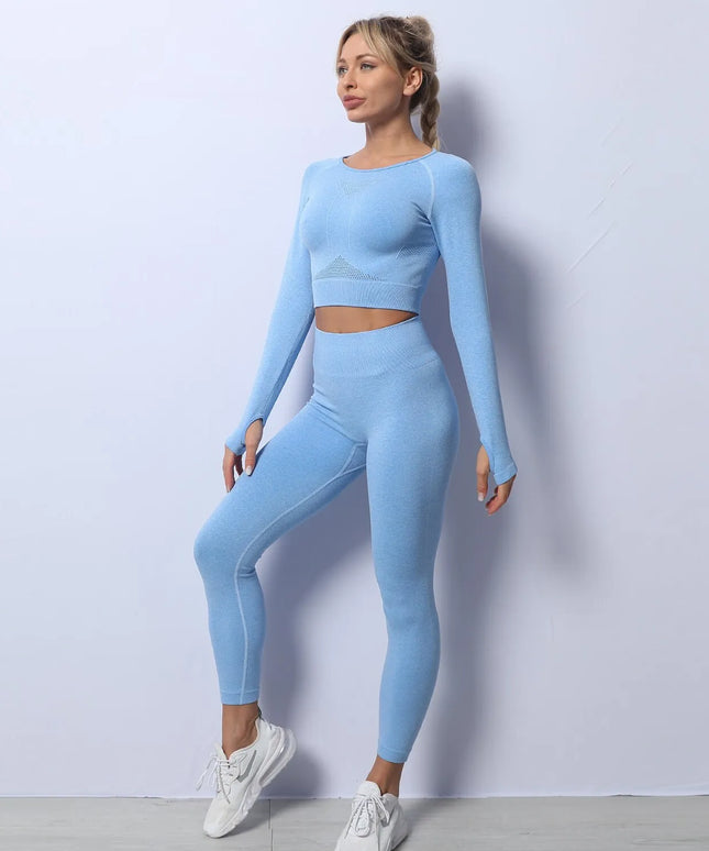 Sportowy komplet damski - rashguard i legginsy