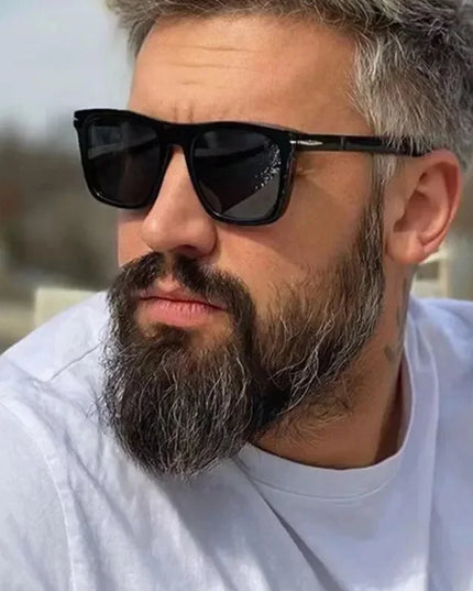 Męskie okulary przeciwsłoneczne klasyczne kwadratowe