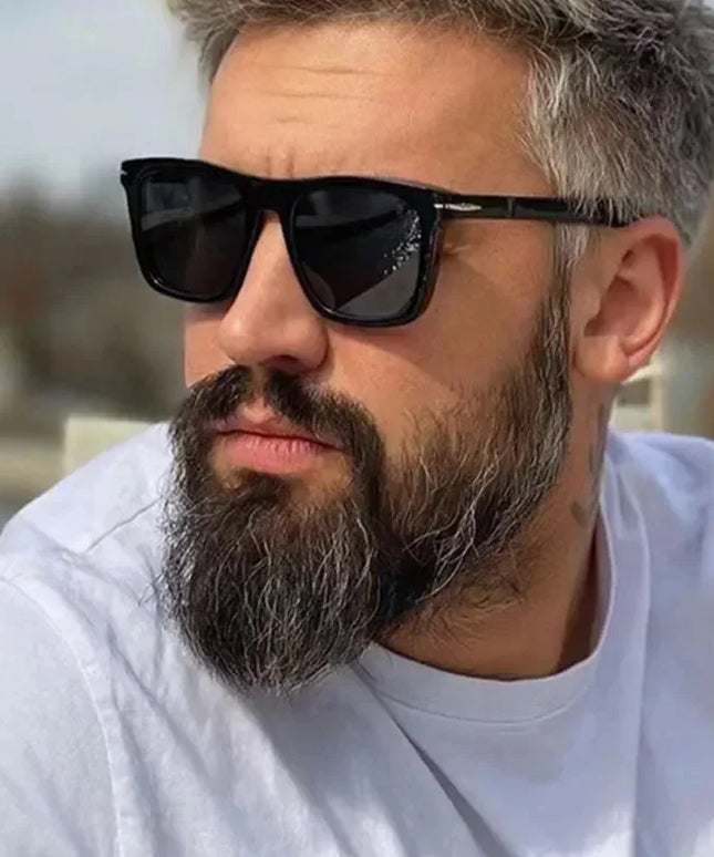 Męskie okulary przeciwsłoneczne klasyczne kwadratowe