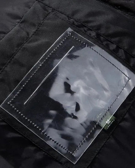 Męska zimowa kurtka puchowa z kapturem