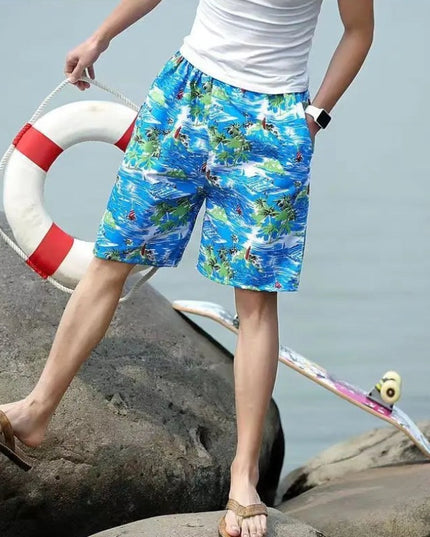 Męskie szorty kąpielowe w palmy