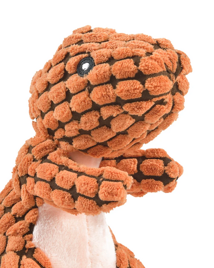 Pluszowa zabawka dinozaur dla psa – miękka maskotka z dźwiękiem do żucia i zabawy