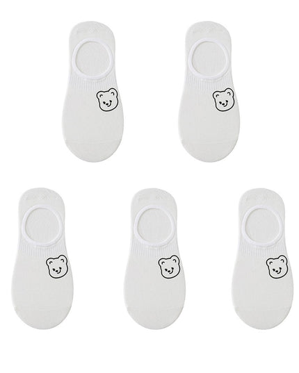 Skarpetki damskie białe stopki 10 par