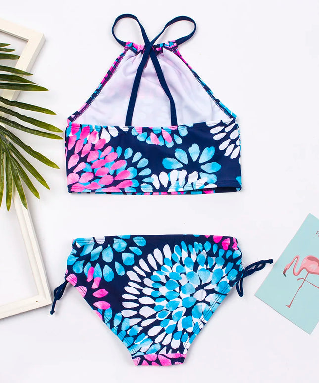 Dwuczęściowy strój kąpielowy dla dziewczynki w stylu bikini