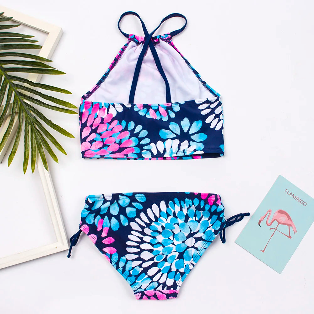 Dwuczęściowy strój kąpielowy dla dziewczynki w stylu bikini