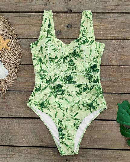 Jednoczęściowy strój kąpielowy w stylu gorsetu