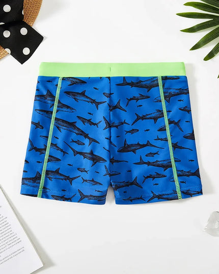 Kąpielówki dla chłopców sportowe w rekiny