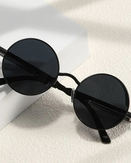 Męskie okulary przeciwsłoneczne okrągłe