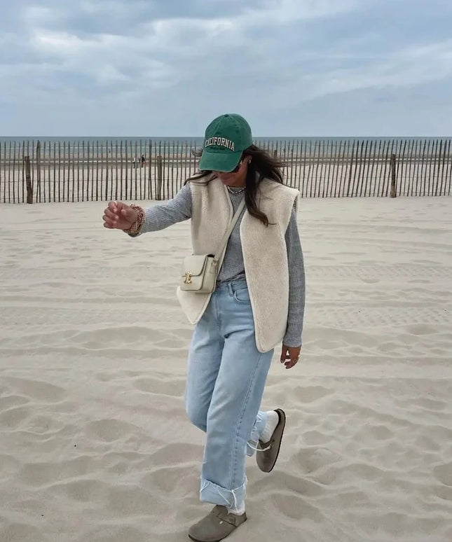 Kamizelka damska pluszowa