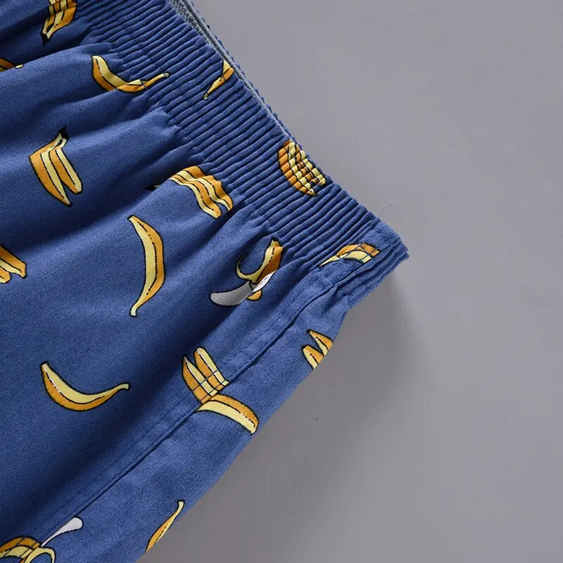 Bokserki luźne męskie z motywem bananów