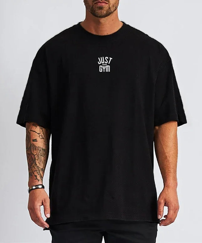 Sportowa koszulka męska oversize z krótkim rękawem