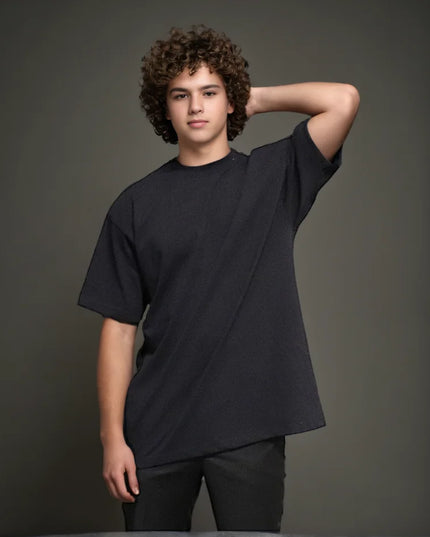 Męski T-shirt bawełniany z okrągłym dekoltem