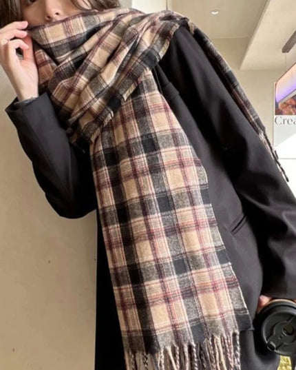 Szalik damski w kratę