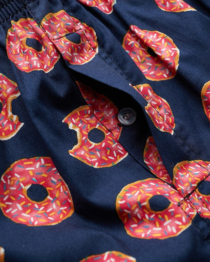 Bokserki luźne męskie we wzory w ciemnym kolorze 3 pary