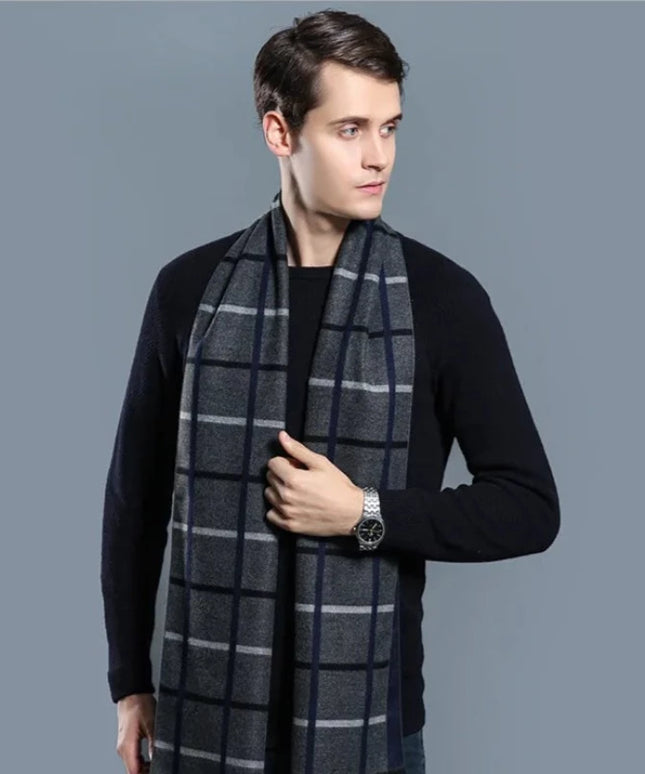 Szalik męski elegancki we wzory