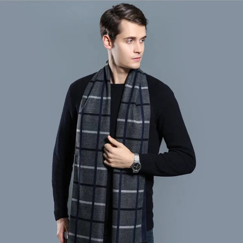 Szalik męski elegancki we wzory