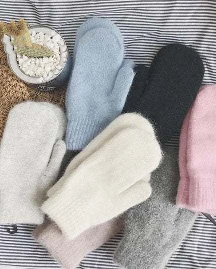 Rękawiczki damskie dwupalczaste