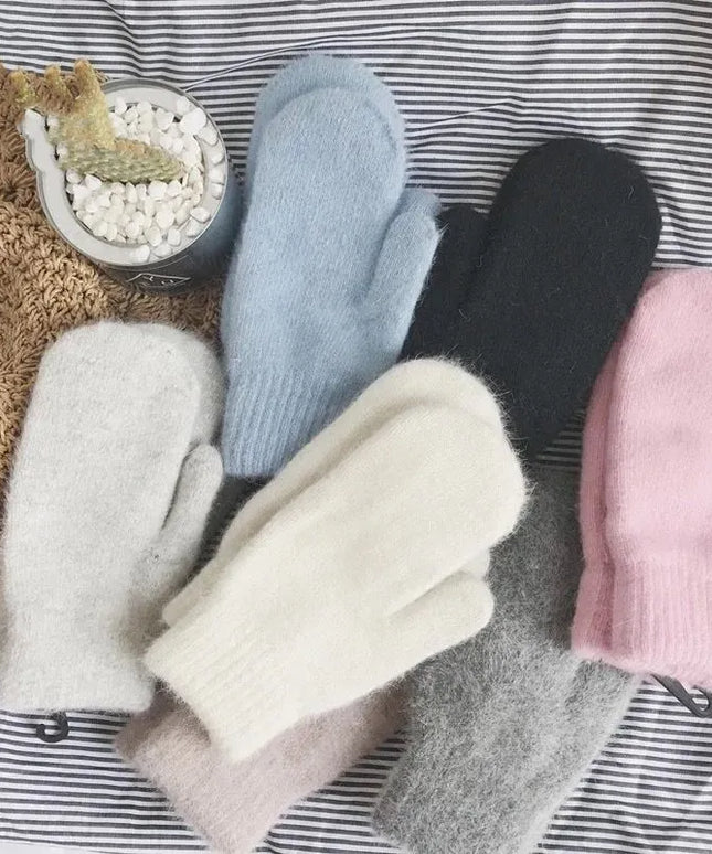 Rękawiczki damskie dwupalczaste