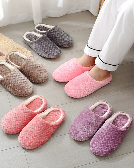 Klapki ciepłe jednokolorowe