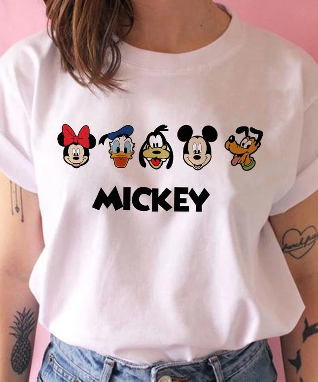 Damski T-shirt inspirowany bajką Myszka Mickey