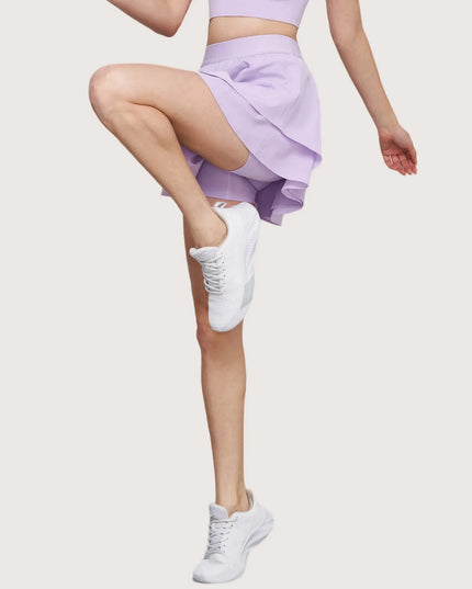 Sportowe legginsy damskie w formie spódnicy