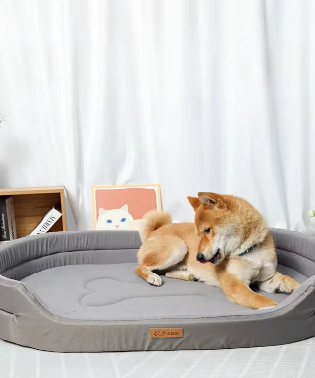 Miękkie legowisko dla psa lub kota – głębokie posłanie z podwyższonymi bokami i wygodnym wnętrzem