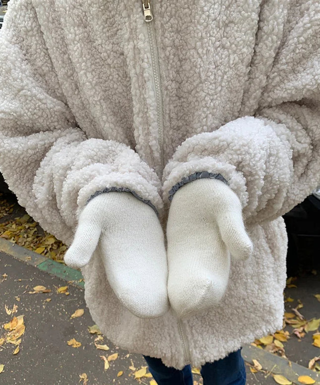 Rękawiczki damskie dwupalczaste