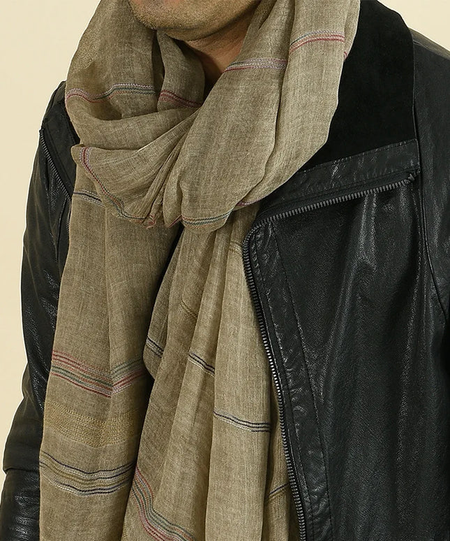 Szalik męski w formie chusty