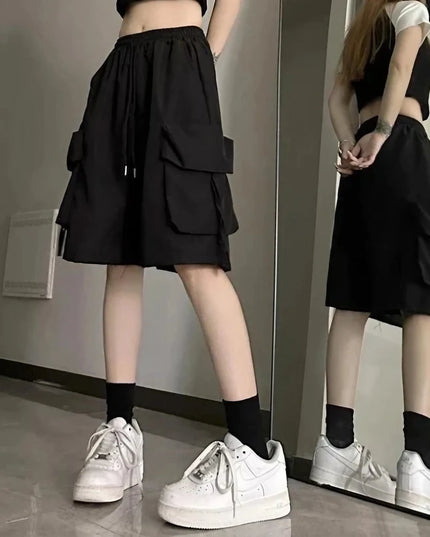 Damskie szorty cargo o luźnym kroju