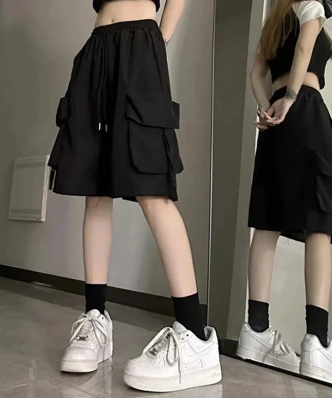 Damskie szorty cargo o luźnym kroju