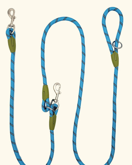 Odblaskowa smycz nylonowa dla psa – wygodna smycz z możliwością chodzenia bez użycia rąk, 240 cm